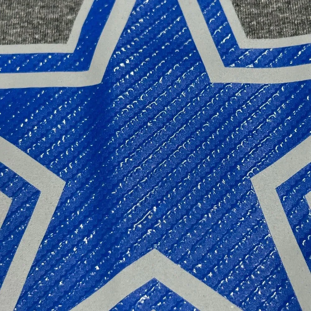 Dallas Cowboys Tee Mens 2XL Gray Short Sleeve Performance Star Logo Athletic